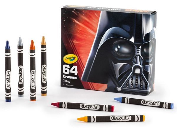 Crayola Star Wars Darth Vader fargestifter i tinnboks - 64 stk